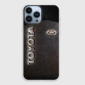 Чехол для iPhone 13 Pro Max с принтом TOYOTA ЖЕЛЕЗО ,  |  | toyota | авто | автомобиль | железо | логотип | машина | надпись | текстура | тоета | тойота