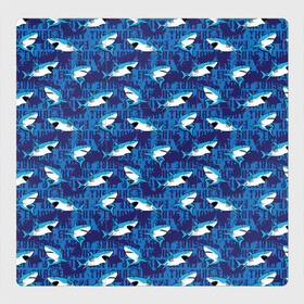 Магнитный плакат 3Х3 с принтом Акулы (SURF) , Полимерный материал с магнитным слоем | 9 деталей размером 9*9 см | fish | ocean | predator | shark | surf | white shark | акула | белая акула | зубы | море | морской хищник | океан | рыба | сёрфинг | хищная рыба | хищник