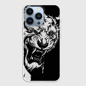 Чехол для iPhone 13 Pro с принтом Тигр: свирепый и кровожадный ,  |  | 2022 | bloodthirsty | ferocious | look | powerful | predator | strong | tiger | year of the tiger | взгляд | год тигра | кровожадный | мощный | свирепый | сильный | тигр | хищник