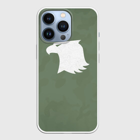 Чехол для iPhone 13 Pro с принтом Рапторы (цвет ордена) ,  |  | astartes | camouflage | eagle | khaki | raptors | space marine | waha | warhammer | астартес | вархаммер | ваха | камуфляж | космодесант | орел | рапторы | хаки