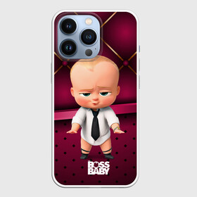 Чехол для iPhone 13 Pro с принтом Босс без штанов ,  |  | Тематика изображения на принте: baby | boss | boss baby | босс | босс молокосос | маленький босс | малыш | мальчик | молокосос | ребенок