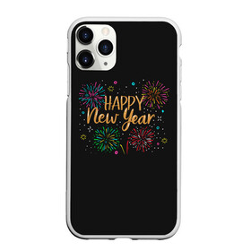 Чехол для iPhone 11 Pro Max матовый с принтом Fireworks Explosinons. Happy New Year , Силикон |  | Тематика изображения на принте: 2022 | 22 | claps | explosion | fireworks | happy | new | paint | rain | salute | snow | year | взрыв | год | дождик | краски | новый | салюта | снег | фейерверк | хлопки