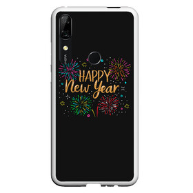 Чехол для Honor P Smart Z с принтом Fireworks Explosinons. Happy New Year , Силикон | Область печати: задняя сторона чехла, без боковых панелей | Тематика изображения на принте: 2022 | 22 | claps | explosion | fireworks | happy | new | paint | rain | salute | snow | year | взрыв | год | дождик | краски | новый | салюта | снег | фейерверк | хлопки