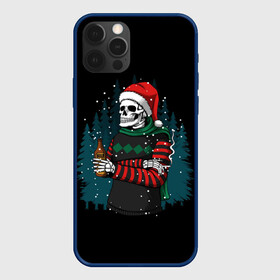 Чехол для iPhone 12 Pro Max с принтом НОВОГОДНИЙ СКЕЛЕТ , Силикон |  | 2022 | beer | christmas | cold | klaus | merry | new | santa | snow | winter | year | год | дед | елка | зима | клаус | лес | мороз | новый | рождество | санта | скелет | снег | холод | череп