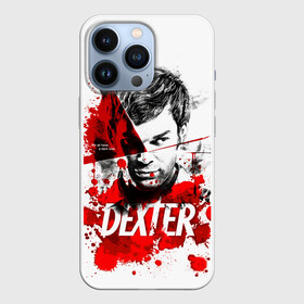 Чехол для iPhone 13 Pro с принтом Декстер Морган портрет ,  |  | dexter | декстер | декстер морган | кровавый | кровь | маниак | мясник из бейхарбор | потёки | правосудие декстера | пятна крови | сериалы