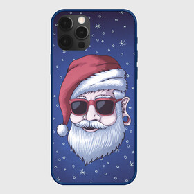 Чехол для iPhone 12 Pro Max с принтом САНТА ХИПСТЕР | SANTA HIPSTER , Силикон |  | 2022 | bad | christmas | cold | dab | dub | hipster | klaus | merry | new | santa | snow | winter | year | год | даб | зима | клаус | мороз | новый | рождество | санта | снег | тигр | тигра | хипстер | холод