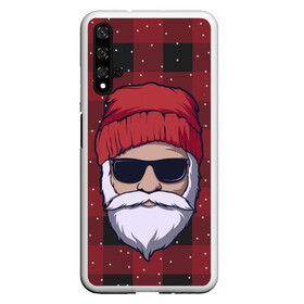 Чехол для Honor 20 с принтом SANTA HIPSTER | САНТА ХИПСТЕР , Силикон | Область печати: задняя сторона чехла, без боковых панелей | Тематика изображения на принте: 2022 | bad | christmas | cold | dab | dub | hipster | klaus | merry | new | santa | snow | winter | year | год | даб | зима | клаус | мороз | новый | рождество | санта | снег | хипстер | холод