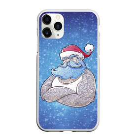 Чехол для iPhone 11 Pro матовый с принтом BAD SANTA | ПЛОХОЙ САНТА , Силикон |  | 2022 | bad | christmas | cold | hipster | klaus | merry | new | santa | snow | winter | year | год | дед | зима | клаус | мороз | новый | рождество | санта | снег | хипстер | холод