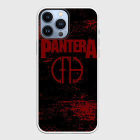 Чехол для iPhone 13 Pro Max с принтом Pantera (кляксы) ,  |  | pantera | американская металгруппа | грувметал | группа | музыка | пантера | рок | рок группа