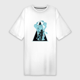 Платье-футболка хлопок с принтом ЭолаEula Genshin Impact ,  |  | cryo | eula | genshin | impact | влияние | геншин | импакт | крио | эола