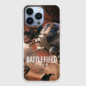 Чехол для iPhone 13 Pro с принтом Battlefield 2042   Боевой отряд ,  |  | Тематика изображения на принте: 2042 | action | art | battlefield | dice | game | soldier | war | арт | батла | батлфилд | вертолет | война | солдат | шутер