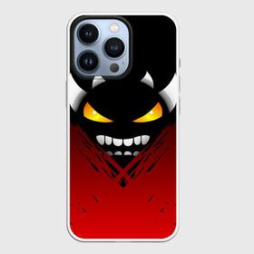 Чехол для iPhone 13 Pro с принтом GEOMETRY DASH ЯРОСТНЫЙ ДЕМОН   RAGE DEMON ,  |  | Тематика изображения на принте: 2d | arcade | blood | demon | game | geometry dash | meltdown | rage | robtop | smile | аркада | брызги красок | геометрический тире | демон | кровь | раннер | смайлы | эмоции | ярость