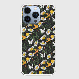 Чехол для iPhone 13 Pro с принтом Люблю лето ,  |  | бабочки | лето | природа | ромашки | цветы