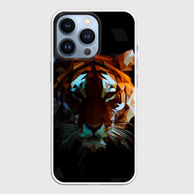 Чехол для iPhone 13 Pro с принтом Тигр стиль Low poly ,  |  | low poly | tiger | восточный тигр | год тигра | кошка | лоу поли | тигр | тигренок