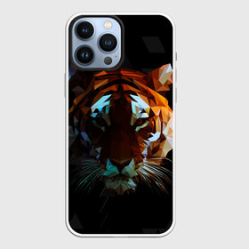 Чехол для iPhone 13 Pro Max с принтом Тигр стиль Low poly ,  |  | low poly | tiger | восточный тигр | год тигра | кошка | лоу поли | тигр | тигренок