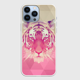 Чехол для iPhone 13 Pro Max с принтом Тигр лоу поли ,  |  | low poly | tiger | восточный тигр | год тигра | кошка | лоу поли | тигр | тигренок | хищник