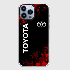 Чехол для iPhone 13 Pro Max с принтом TOYOTA MILITARY PIXEL BLACK RED ,  |  | auto | sport | toyota | авто | автомобиль | автомобильные | бренд | марка | машины | спорт | тойота