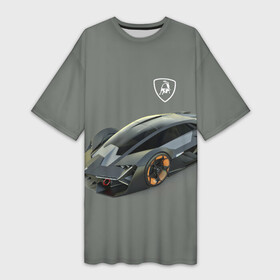 Платье-футболка 3D с принтом Lamborghini concept 2020 ,  |  | car | concept | italy | lamborghini | motorsport | power | автомобиль | автоспорт | италия | ламборгини | мощь