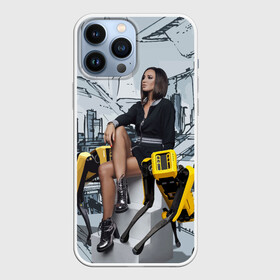 Чехол для iPhone 13 Pro Max с принтом Olga Buzova in the future 2028 ,  |  | Тематика изображения на принте: beauty | city | future | girl | olga buzova | robots | style | vanguard | авангард | будущее | город | девушка | красавица | ольга бузова | стиль