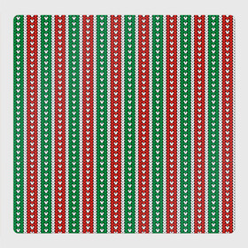 Магнитный плакат 3Х3 с принтом Knitted Pattern , Полимерный материал с магнитным слоем | 9 деталей размером 9*9 см | christmas | knitted pattern | new year | pattern | texture | вязаный узор | новый год | паттерн | рождество | текстура | узор