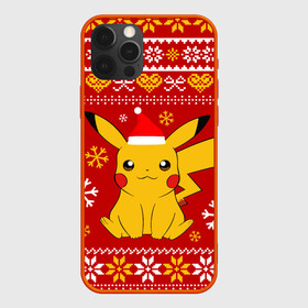 Чехол для iPhone 12 Pro Max с принтом Пикачу, Новогодний , Силикон |  | 2021 | 2022 | christmas | go | merry | merry christmas | new year | pika | pika pika | pikachu | pokemon | snow | ugly chris | winter | го | зима | новогодний | новогодняя | новый год | пика | пика пика | пикачу | пикачю | покемон | покемон