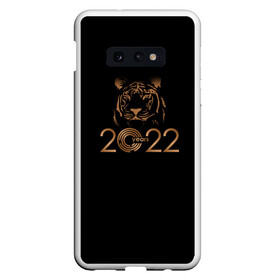 Чехол для Samsung S10E с принтом 2022 Tiger Bronze Theme , Силикон | Область печати: задняя сторона чехла, без боковых панелей | 2022 | год тигра | нг | новый год | подарки на новый год | праздник | рождество | тигр