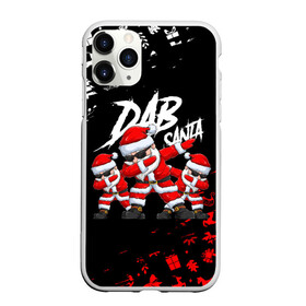 Чехол для iPhone 11 Pro матовый с принтом DAB SANTA   ДАБ САНТА КЛАУС 2022 , Силикон |  | 2022 | beast | merry christmas | new year | red bow | santa hat | snow | tiger | winter | winter is coming | year of the tiger | год тигра | дед мороз | животные | звери | зверь | зима | зима 2022 | зима близко | новог | новогодни