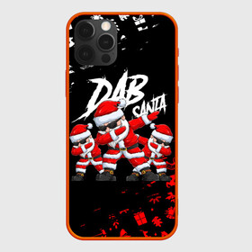 Чехол для iPhone 12 Pro с принтом DAB SANTA   ДАБ САНТА КЛАУС 2022 , силикон | область печати: задняя сторона чехла, без боковых панелей | 2022 | beast | merry christmas | new year | red bow | santa hat | snow | tiger | winter | winter is coming | year of the tiger | год тигра | дед мороз | животные | звери | зверь | зима | зима 2022 | зима близко | новог | новогодни