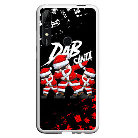 Чехол для Honor P Smart Z с принтом DAB SANTA   ДАБ САНТА КЛАУС 2022 , Силикон | Область печати: задняя сторона чехла, без боковых панелей | 2022 | beast | merry christmas | new year | red bow | santa hat | snow | tiger | winter | winter is coming | year of the tiger | год тигра | дед мороз | животные | звери | зверь | зима | зима 2022 | зима близко | новог | новогодни