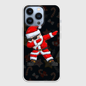 Чехол для iPhone 13 Pro с принтом ДАБ САНТА КЛАУС НОВЫЙ ГОД 2022 ,  |  | 2022 | beast | merry christmas | new year | red bow | santa hat | snow | tiger | winter | winter is coming | year of the tiger | год тигра | дед мороз | животные | звери | зверь | зима | зима 2022 | зима близко | новог | новогодни