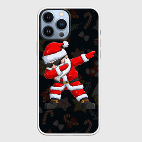 Чехол для iPhone 13 Pro Max с принтом ДАБ САНТА КЛАУС НОВЫЙ ГОД 2022 ,  |  | 2022 | beast | merry christmas | new year | red bow | santa hat | snow | tiger | winter | winter is coming | year of the tiger | год тигра | дед мороз | животные | звери | зверь | зима | зима 2022 | зима близко | новог | новогодни