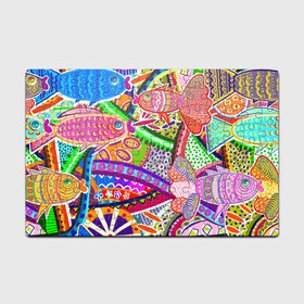 Головоломка Пазл магнитный 126 элементов с принтом Разноцветные яркие рыбки на абстрактном цветном фоне , полимерный материал с магнитным слоем | 126 деталей, размер изделия —  180*270 мм | Тематика изображения на принте: абстрактный паттерн | абстрактный фон | абстракция | аквариум | буйство красок в океане | египетские рыбки | знак зодиака рыбы | красное море | мировой океан | паттерн из рыб | разноцветные рыбы