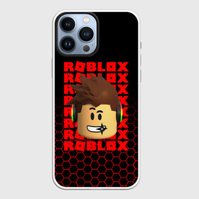 Чехол для iPhone 13 Pro Max с принтом ROBLOX LEGO FACE   УЗОР СОТЫ ,  |  | Тематика изображения на принте: game | gamer | logo | minecraft | oof | roblox | simulator | игра | конструктор | лого | майнкрафт | симулятор | строительство | фигура