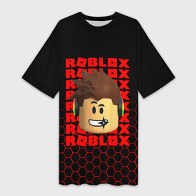 Платье-футболка 3D с принтом ROBLOX LEGO FACE  УЗОР СОТЫ ,  |  | game | gamer | logo | minecraft | oof | roblox | simulator | игра | конструктор | лого | майнкрафт | симулятор | строительство | фигура