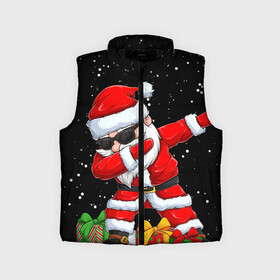 Детский жилет утепленный 3D с принтом SANTA, DAB ,  |  | 2021 | 2022 | bad | christmas | dab | happy | merry | merry christmas | new year | santa | snow | sweater | ugly christmas | winter | деб | дэб | зима | новогодний | новогодняя | новый год | рождественский | рождественский свитер | рождеств