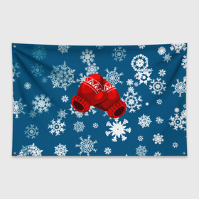 Флаг-баннер с принтом ЗИНИИ ПЕРЧАТКИ ОТ ХОЛОДА , 100% полиэстер | размер 67 х 109 см, плотность ткани — 95 г/м2; по краям флага есть четыре люверса для крепления | blue | cold | from | gloves | ice | new | red | snow | snowflakes | winter | year | год | зима | зинии | красный | лед | новый | от | перчатки | синий | снег | снежинки | холод | холода
