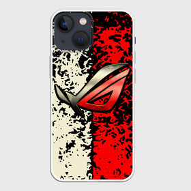 Чехол для iPhone 13 mini с принтом ROG Gaming Republic Of Gamers ,  |  | asus | cybersport | republic of gamers | rog | rog gaming | асус | киберспорт