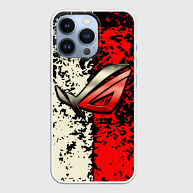 Чехол для iPhone 13 Pro с принтом ROG Gaming, Republic Of Gamers ,  |  | Тематика изображения на принте: asus | cybersport | republic of gamers | rog | rog gaming | асус | киберспорт