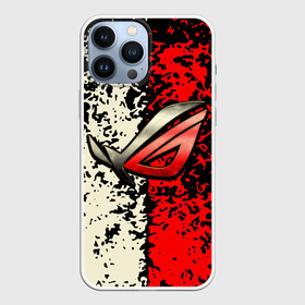 Чехол для iPhone 13 Pro Max с принтом ROG Gaming, Republic Of Gamers ,  |  | Тематика изображения на принте: asus | cybersport | republic of gamers | rog | rog gaming | асус | киберспорт