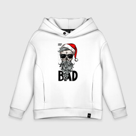 Детское худи Oversize хлопок с принтом SANTA CLAUS BAD , френч-терри — 70% хлопок, 30% полиэстер. Мягкий теплый начес внутри —100% хлопок | боковые карманы, эластичные манжеты и нижняя кромка, капюшон на магнитной кнопке | bad | beard | christmas | hipster | new year | red cap | santa claus | skull | борода | красный колпак | новый год | очки | рождество | санта клаус | хипстер | череп