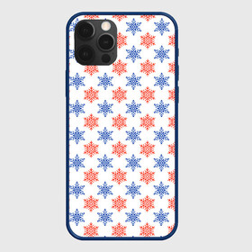 Чехол для iPhone 12 Pro Max с принтом снежинки паттерн snowflakes pattern , Силикон |  | pattern | snowflakes | новый год | паттерн | снежинки