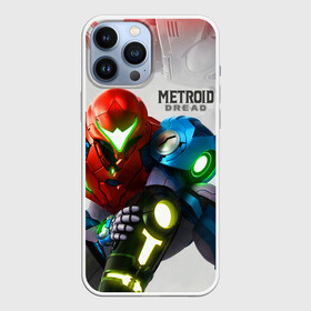 Чехол для iPhone 13 Pro Max с принтом METROID DREAD   МЕТРОИД ДРЕД ,  |  | action | metroid | metroid dread | samus aran | zdr | метроид дред | мэторойдо дореддо | робот emmi | самус аран