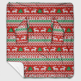 Плед с рукавами с принтом Deer Christmas Pattern , 100% полиэстер | Закругленные углы, все края обработаны. Ткань не мнется и не растягивается. Размер 170*145 | background | christmas | christmas pattern | deer | herringbone | holiday | knitted pattern | new year | pattern | texture | tree | вязаный узор | елка | елочка | новогодний узор | новый год | олени | паттерн | праздник | рождество | текстура | узор | фон