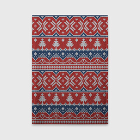 Обложка для автодокументов с принтом New Year Pattern , натуральная кожа |  размер 19,9*13 см; внутри 4 больших “конверта” для документов и один маленький отдел — туда идеально встанут права | background | christmas | christmas pattern | herringbone | holiday | knitted pattern | new year | pattern | snowflakes | texture | tree | вязаный узор | елка | елочка | новогодний узор | новый год | паттерн | праздник | рождество | снежинки | текстура | у