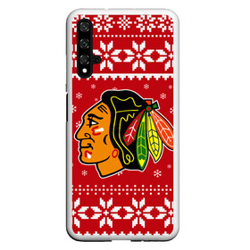 Чехол для Honor 20 с принтом Чикаго Блэкхокс | Chicago Blackhawks | Новогодний , Силикон | Область печати: задняя сторона чехла, без боковых панелей | Тематика изображения на принте: 2021 | 2022 | blackhawks | chicago | chicago blackhawks | christmas | hockey | merry christmas | new year | nhl | snow | usa | winter | блэкхокс | зима | новогодний | новогодняя | новый год | нхл | ро | рождество | снег | спорт | сша | хокк