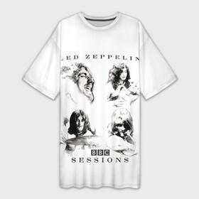 Платье-футболка 3D с принтом BBC Sessions  Led Zeppelin ,  |  | led | led zep | led zeppelin | ledzep | lz | zoso | альбом | джимми пейдж | джон генри бонэм | джон пол джонс | зосо | лед зепелен | лед зеппелин | ледзепелен | ледзеппелин | роберт плант | рок группа