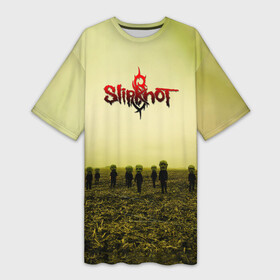 Платье-футболка 3D с принтом Вся надежда ушла  Slipknot ,  |  | slipknot | алессандро вентурелла | альбом | вся надежда ушла | джей вайнберг | джеймс рут | кори тейлор | крис фен | крэйг джонс | метал | мик томсон | музыка | петля | рок группа | сид уилсон