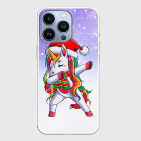 Чехол для iPhone 13 Pro с принтом Xmas Unicorn Dabbing   Рождественский Единорог Даб ,  |  | christmas | dabbing | santa | unicorn | даббинг | дед мороз | единорог | зима | новый год | радуга | радужный | рождество | санта | снег | снежинка | юникорн