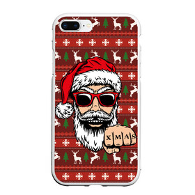 Чехол для iPhone 7Plus/8 Plus матовый с принтом Bad Santa Плохой Санта , Силикон | Область печати: задняя сторона чехла, без боковых панелей | Тематика изображения на принте: 2022 | год тигра | новый год | новый год 2022 | символ года | тигр | тигренок | тигрица | тигры