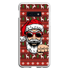 Чехол для Samsung S10E с принтом Bad Santa Плохой Санта , Силикон | Область печати: задняя сторона чехла, без боковых панелей | Тематика изображения на принте: 2022 | год тигра | новый год | новый год 2022 | символ года | тигр | тигренок | тигрица | тигры